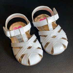 Stride Rite white sandals, New! Size 2
